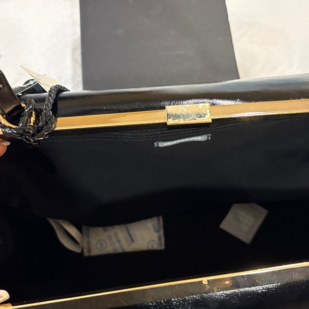 Anthropologie Large Black Work Bag - Picture 7 of 8